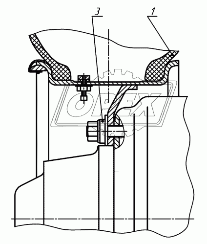 93341-3101003-08 Установка  колес